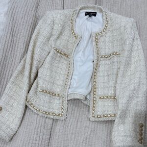 Generation Love Cream Blazer with Gold Details
